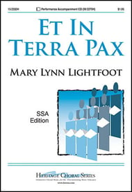 Et in Terra Pax SSA choral sheet music cover Thumbnail